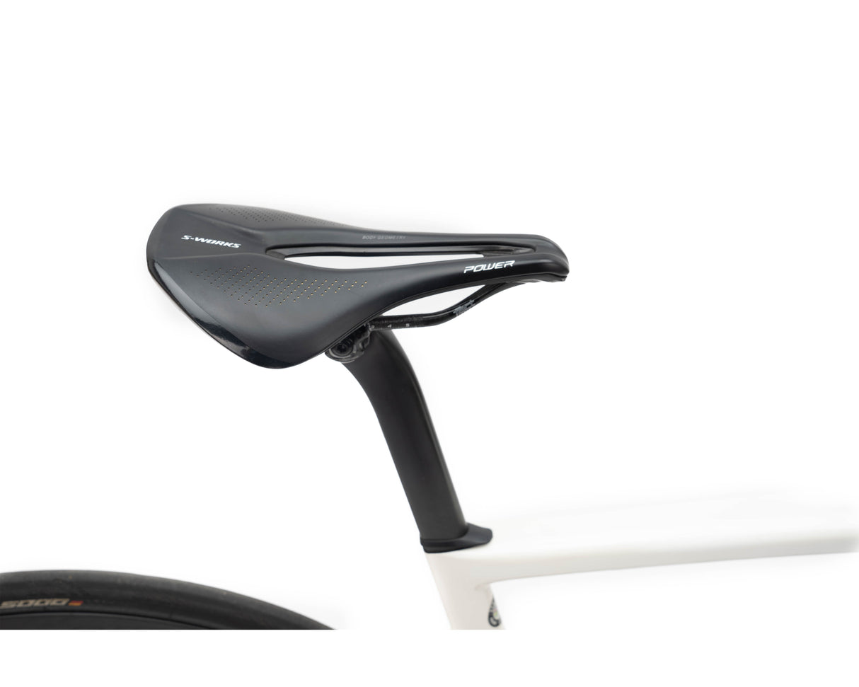 2019 Specialized Tarmac SL6 S-Works Disc Etap Met Wht Sil/Lt Sil 54 (CPO)