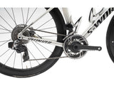 2019 Specialized Tarmac SL6 S-Works Disc Etap Met Wht Sil/Lt Sil 52 (CPO)
